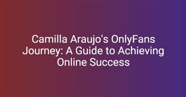 Camilla Araujo LeakEx: A Comprehensive Guide
