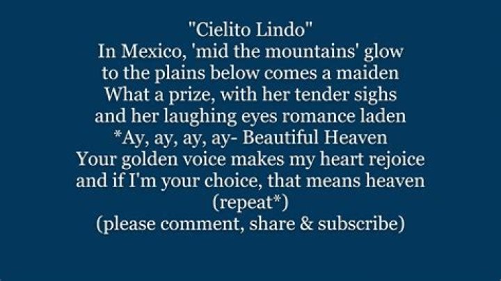 Cielito Lindo Text: The Heartfelt Lyrics Of A Timeless Mexican Song